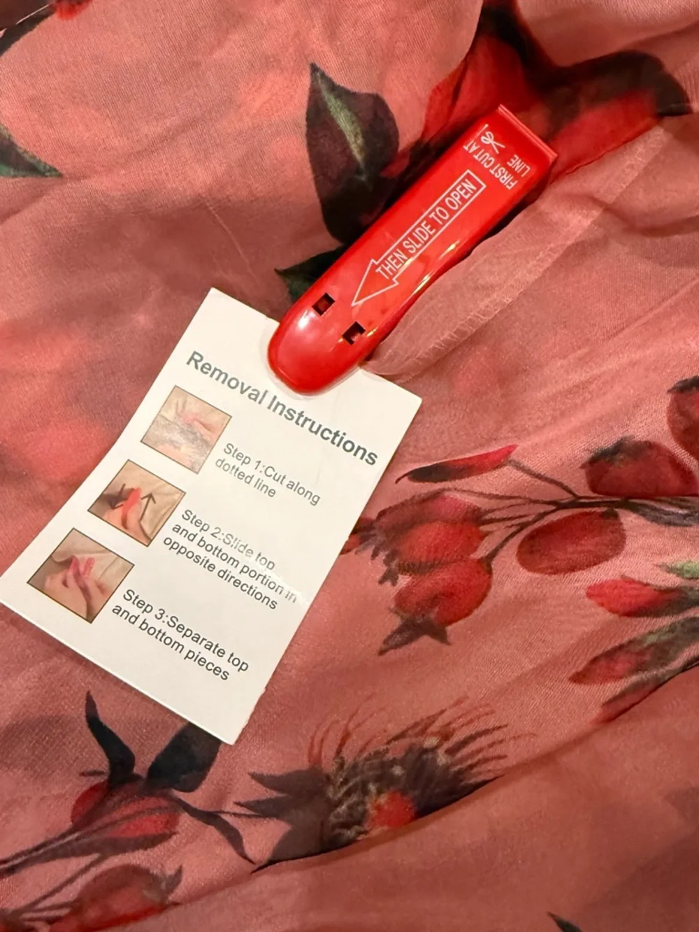 MAC DUGGAL PINK MULTICOLOR FLORAL PRINT HIGH NECK RUFFLE HEM CAPE MINI DRESS - Picture 4 of 6